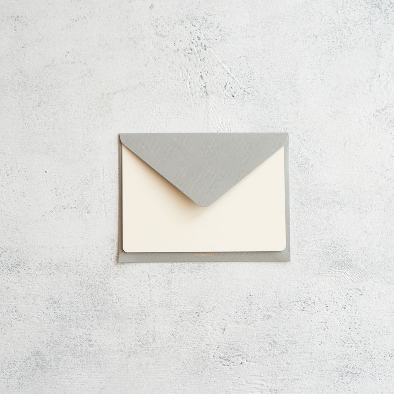LIGHT GREY GREETING CARD A6